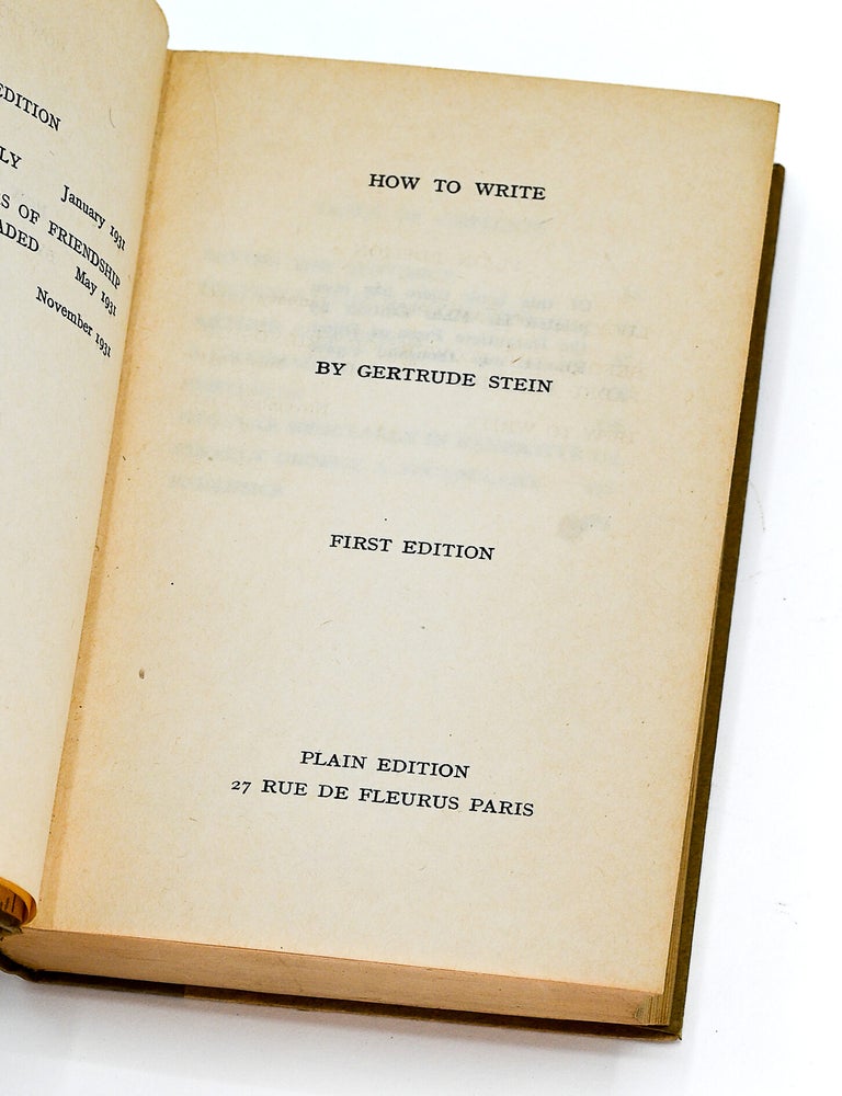 HOW TO WRITE
