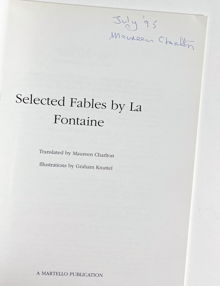 SELECTED TALES BY LA FONTAINE