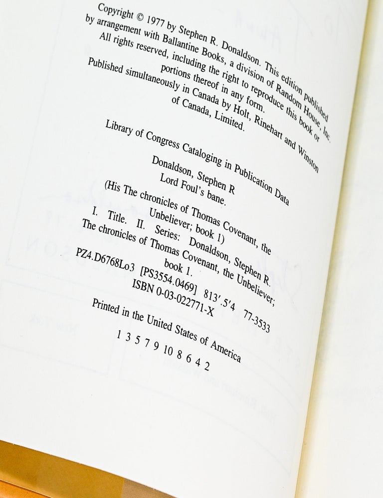 The Chronicles of Thomas Covenant the Unbeliever [LORD FOUL'S BANE; THE ILLEARTH WAR; THE POWER THAT PRESERVES]