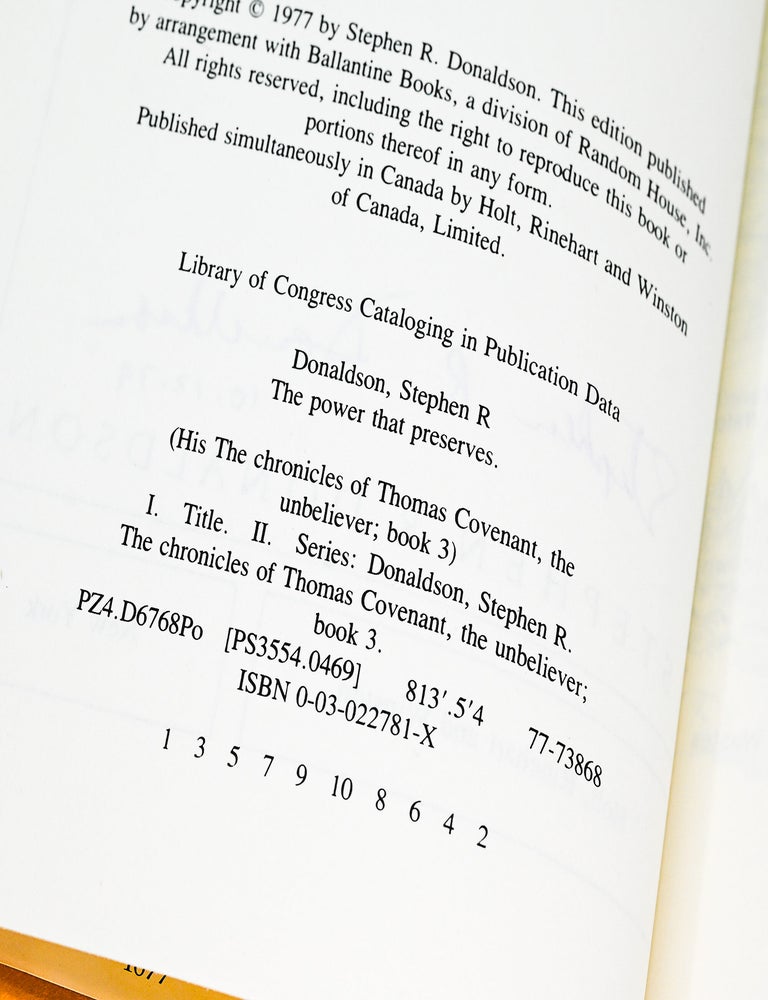 The Chronicles of Thomas Covenant the Unbeliever [LORD FOUL'S BANE; THE ILLEARTH WAR; THE POWER THAT PRESERVES]