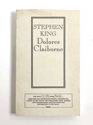 DOLORES CLAIBORNE. Stephen King.