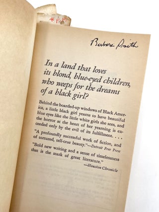 THE BLUEST EYE. Toni Morrison, Barbara Smith.
