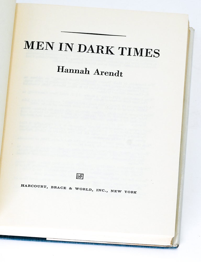 MEN IN DARK TIMES
