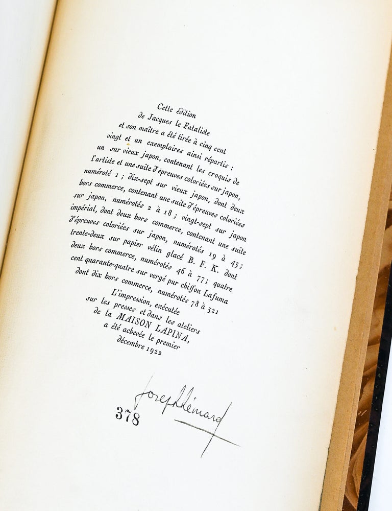 JACQUES LE FATALISTE ET SON MA&Icirc;TRE