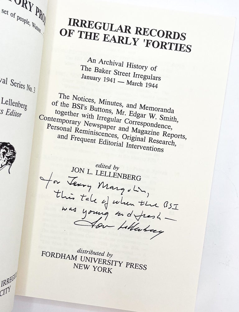 IRREGULAR RECORDS OF THE EARLY 'FORTIES