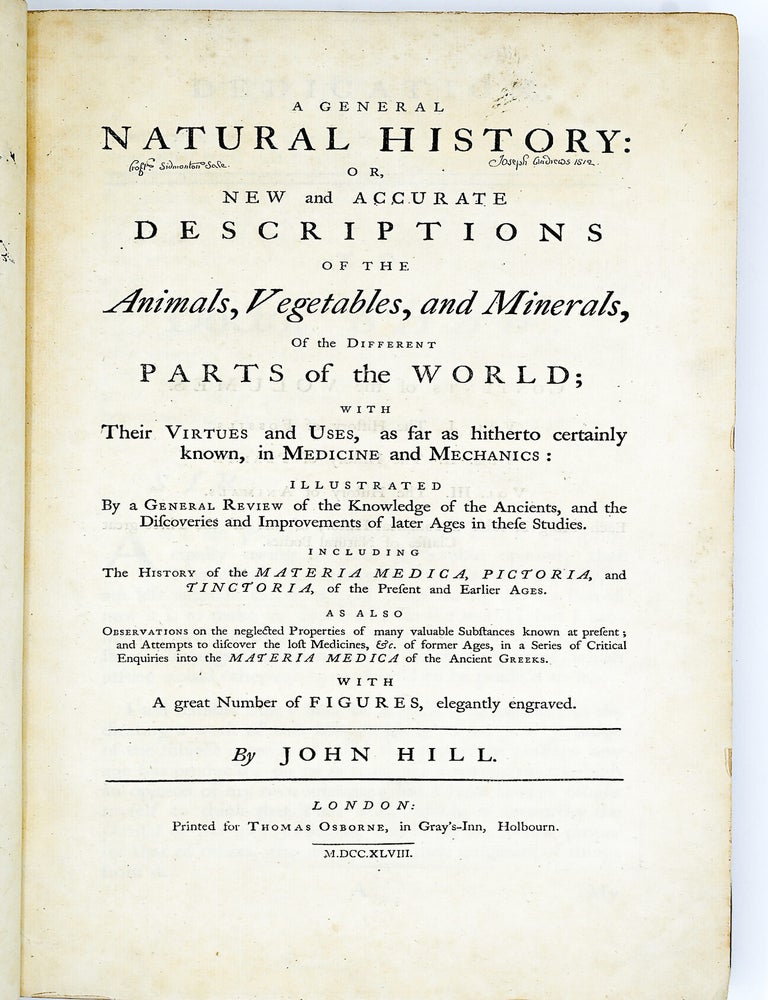 A GENERAL NATURAL HISTORY