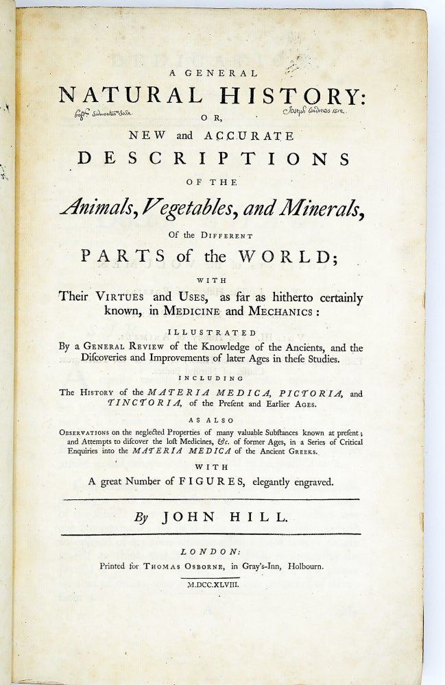 A GENERAL NATURAL HISTORY