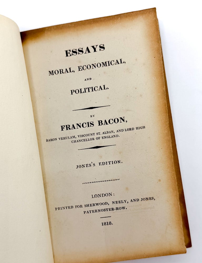 ESSAYS : Moral, Economical, and Political