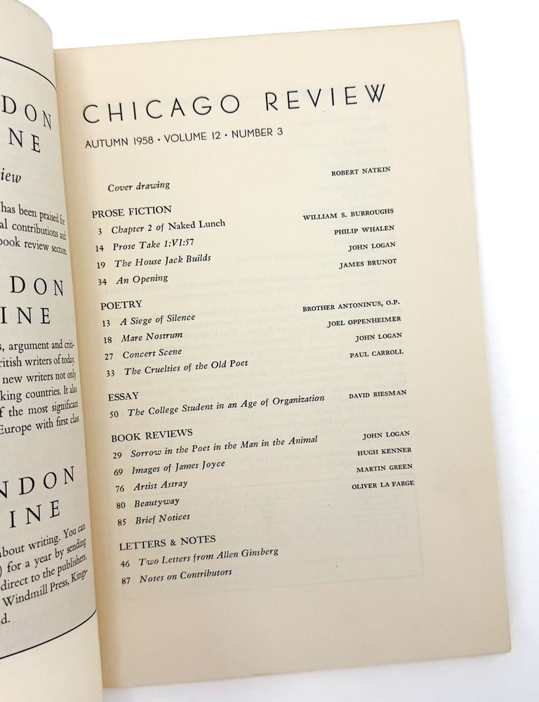 CHICAGO REVIEW: Volume 12, Number 3 (Autumn 1958)