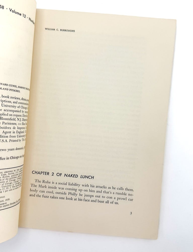CHICAGO REVIEW: Volume 12, Number 3 (Autumn 1958)