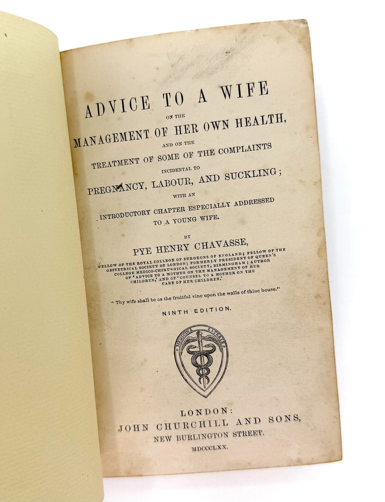 Victorian Sammelband of ADVICE TO A WIFE [and] MOTHER