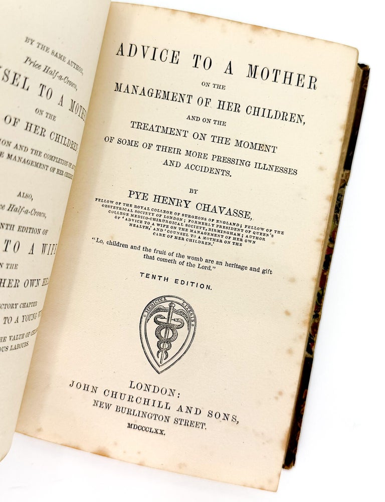 Victorian Sammelband of ADVICE TO A WIFE [and] MOTHER