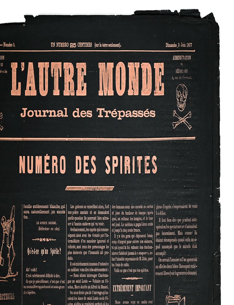 L'AUTRE MONDE : Journal Des Tr&eacute;pass&eacute;s [The Other World : Newspaper of the Deceased]