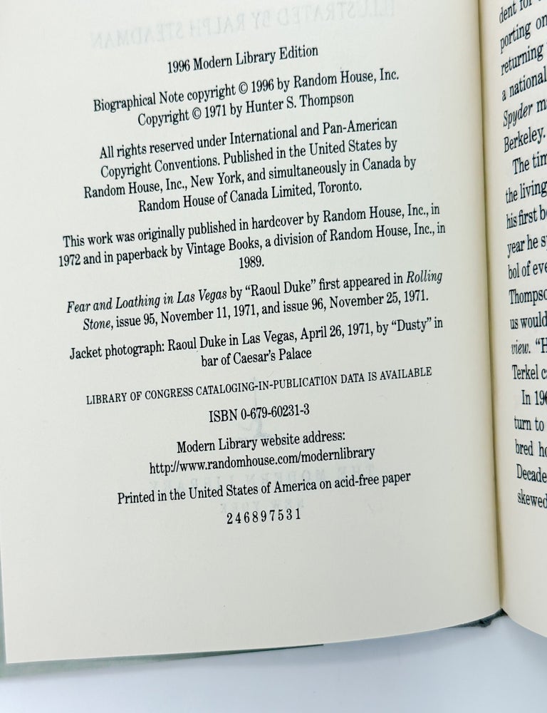FEAR AND LOATHING IN LAS VEGAS: And Other American Stories