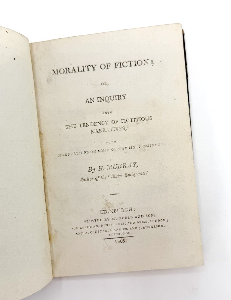 MORALITY OF FICTION