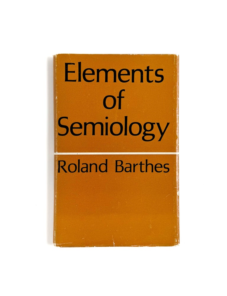 ELEMENTS OF SEMIOLOGY