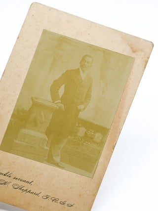 Item #56330 Cabinet Card Photograph of William Henry Sheppard. William Henry Sheppard