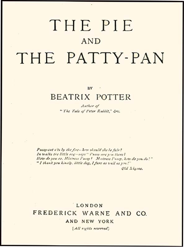 THE PIE AND THE PATTY-PAN